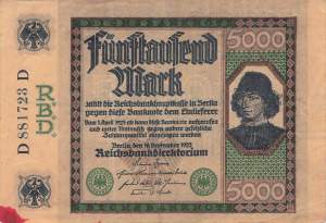 5000 Mark 1922 D